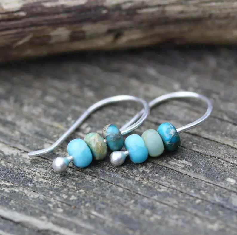 Turquoise Pearl Earrings