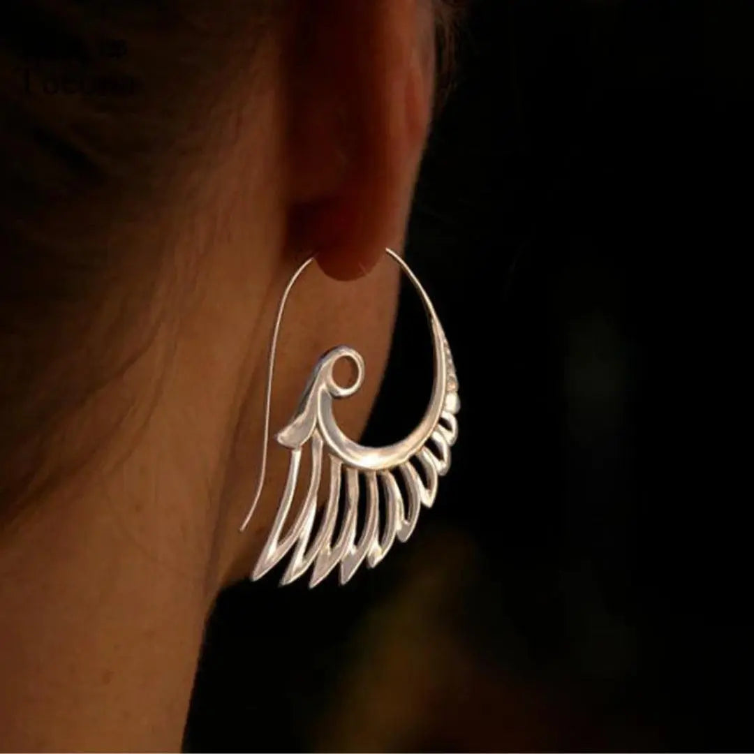 Earrings with Gold Wings