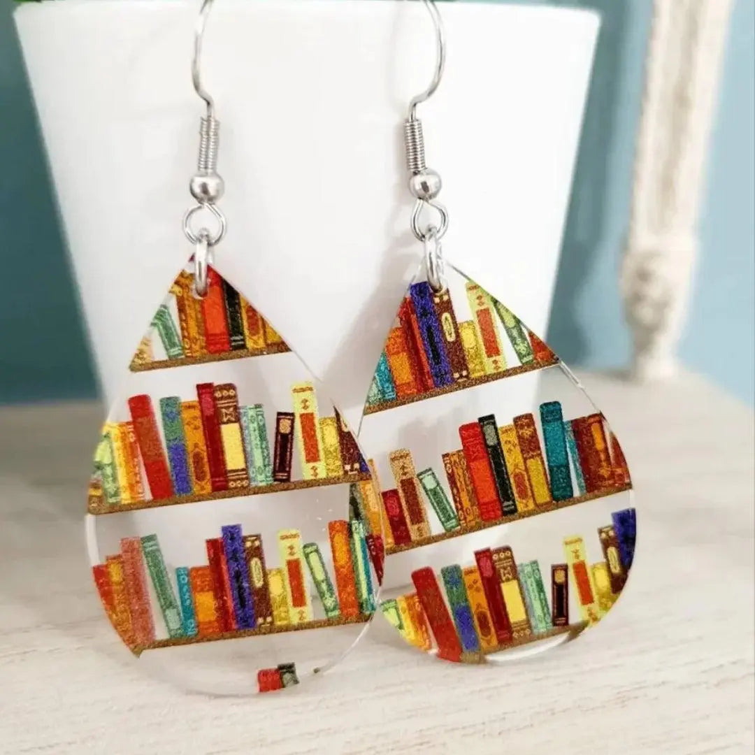 Multicolored Vintage Drop Earrings Unique Joyas