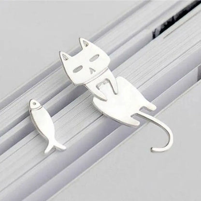 Silver Climbing Kitten Earring Unique Joyas