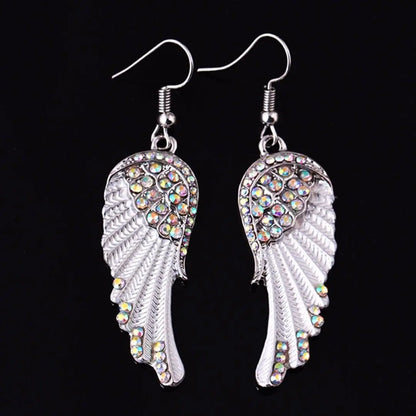 Crystal Angel Earrings Unique Joyas