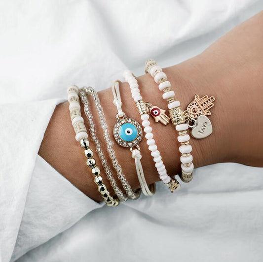 Hamsa bracelet bundle Claire Jewelry