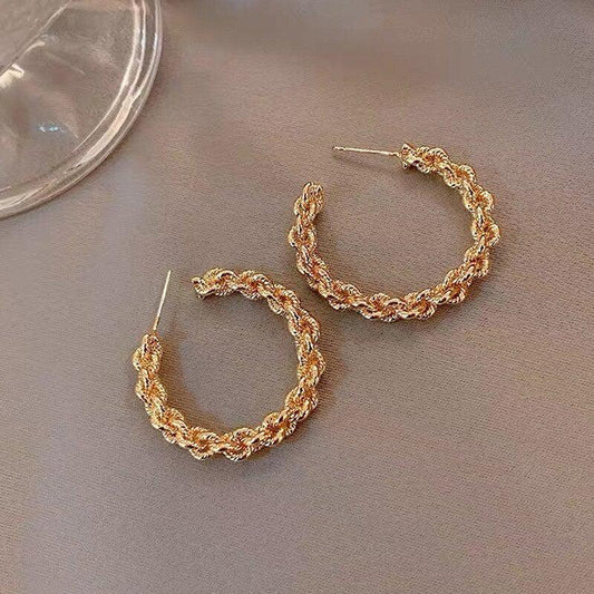 Gold and Diamond Earrings Unique Joyas