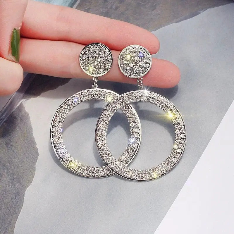 Zirconia Earrings in Gold and Silver Unique Joyas