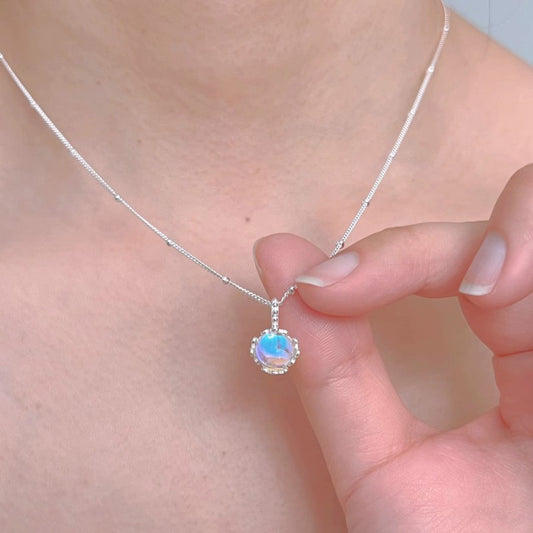 Delicate gemstone charm necklace for everyday elegance