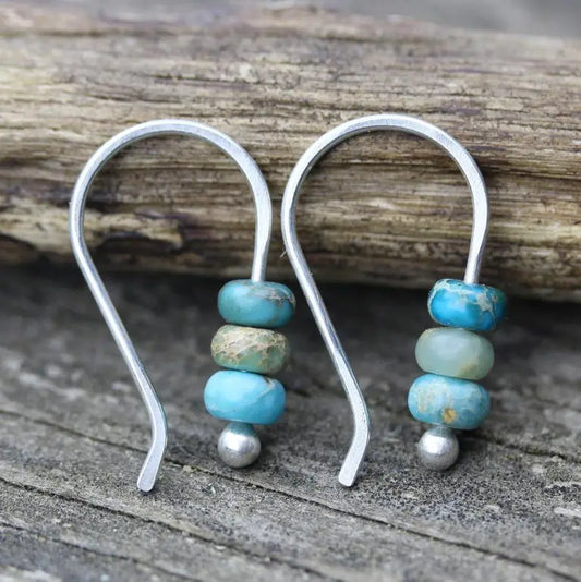 Turquoise Pearl Earrings Claire