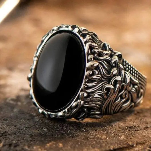 Dark Vintage Turkish Signet Ring