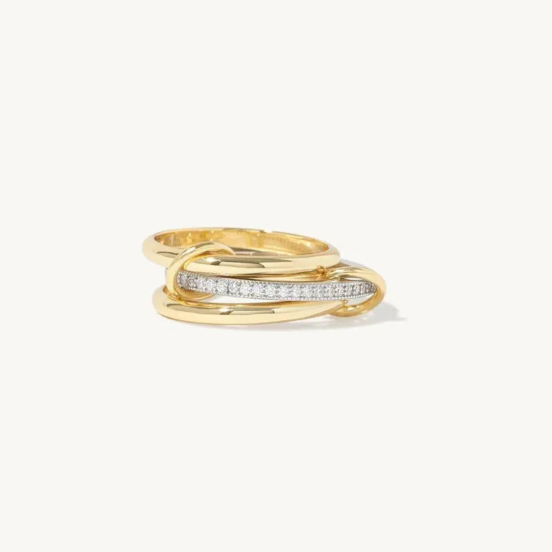 Golden Serenity Spinner Ring