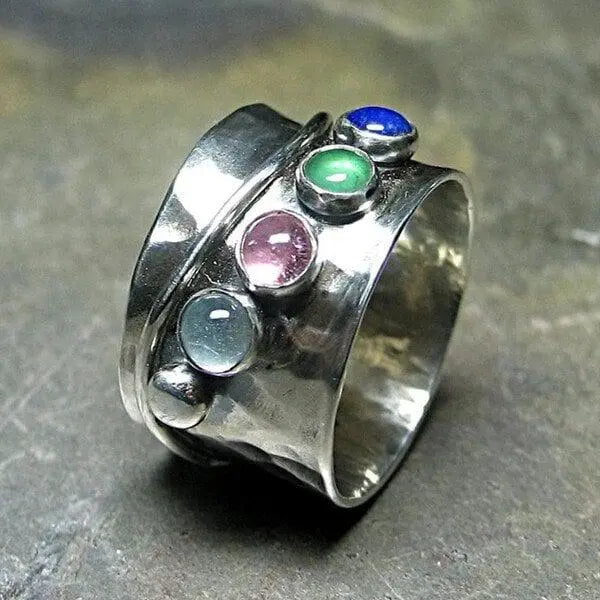 Birthstone ring Unique Joyas