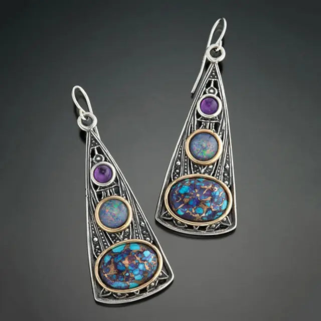 Cosmic Boho Earrings made of Sterling Silver Unique Joyas