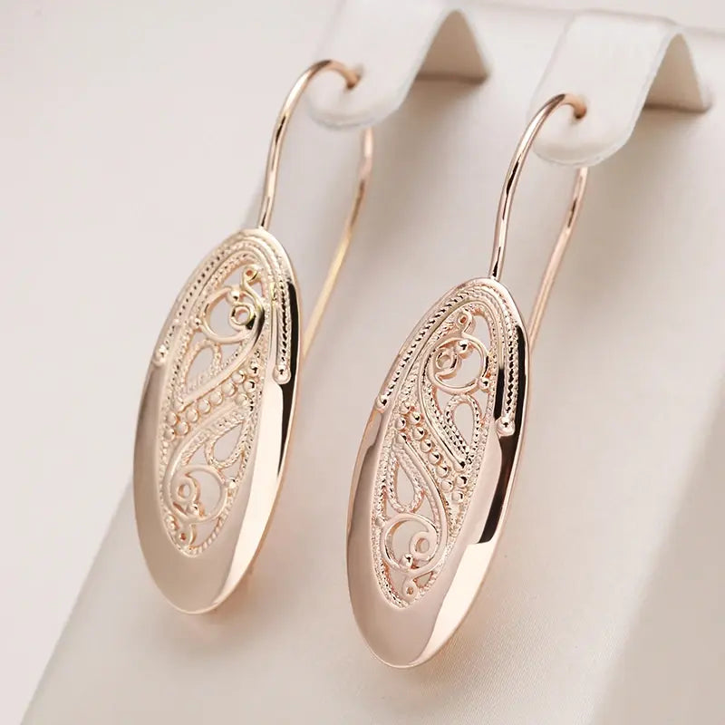 Elegant Gold Earrings Unique Joyas