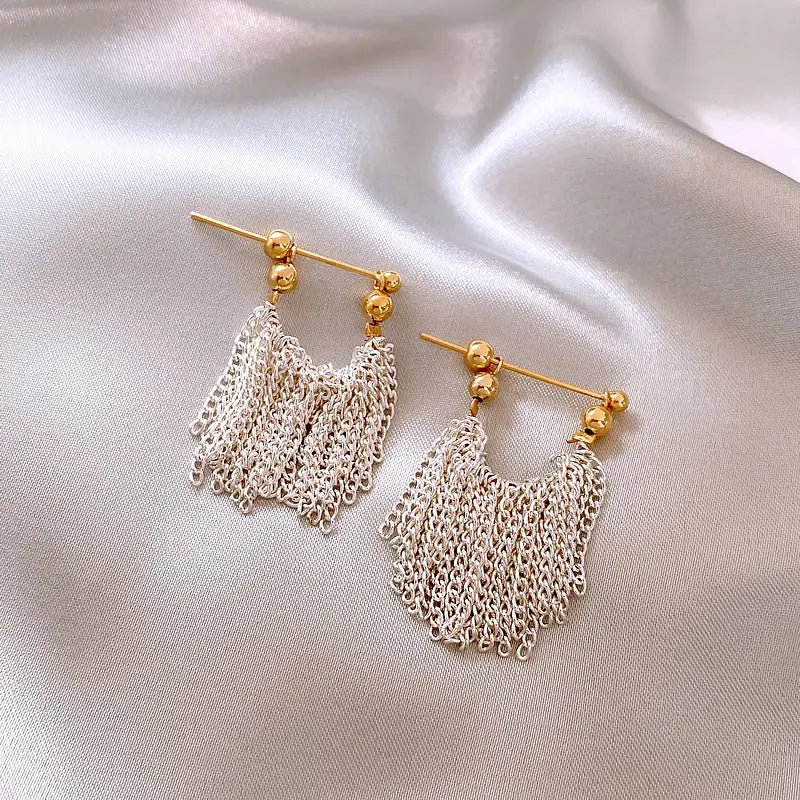 Elegant Glass Curtain Earrings Unique Joyas