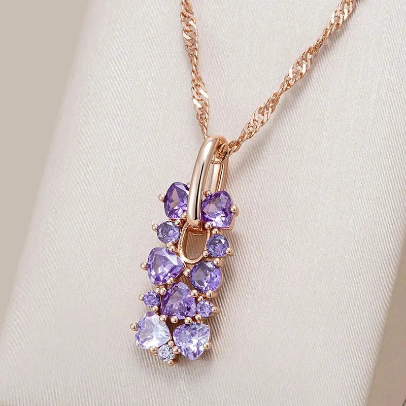 Elegant violet necklace