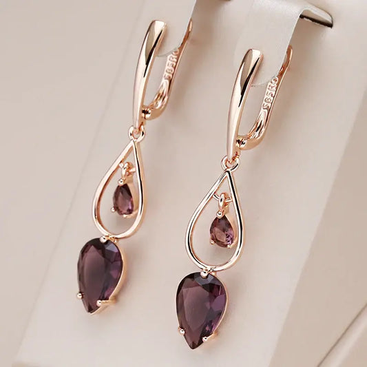 Elegant Garnet Earrings Unique Joyas