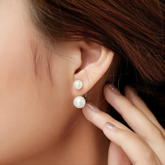 Elegant Pearl Stud Earrings