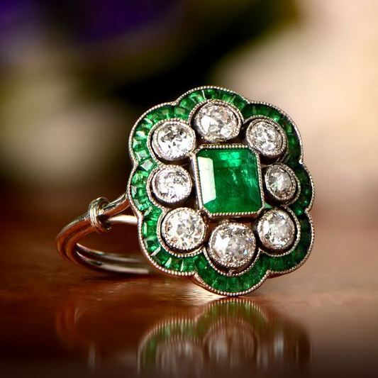 Vintage Emerald Ring Claire Jewelry