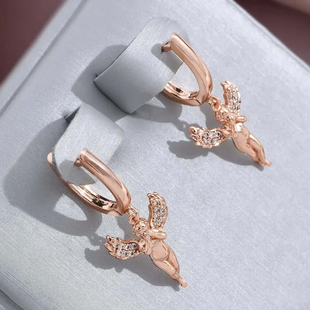 Elegant bright angel earrings