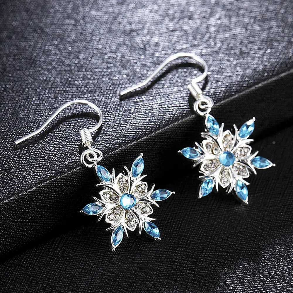 Vintage earrings with blue starlight Unique Joyas