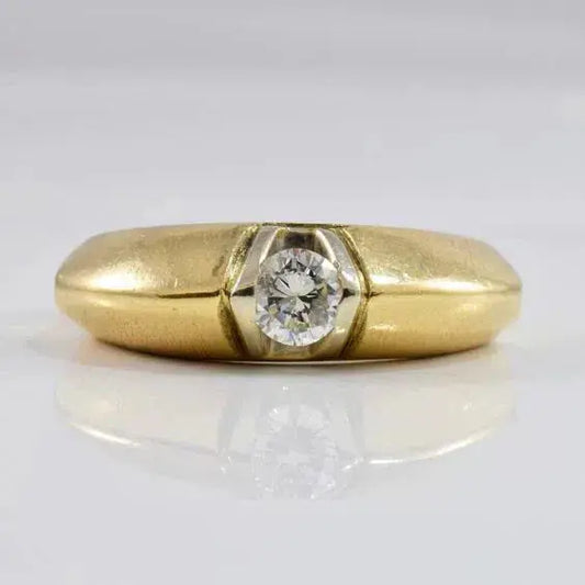 Vintage Zirconia Gold Ring Unique Joyas